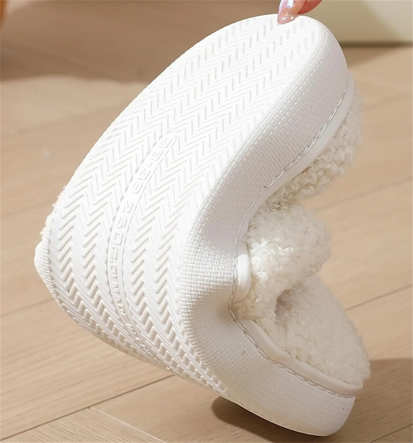 Slippers Women Fuzzy Valentines House Rose Heart Bedroom Platform Fleece Slipper Indoor Couple Warm Cozy Winter Home Non Slip Wool Lined Shoes