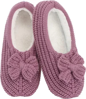 Snoozies Crochet Rib - Womens Slippers - Cozy Slippers for Women