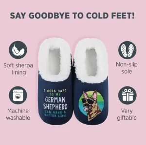 Snoozies Pairable Slipper Socks - Non-Slip Fuzzy Slippers for Women