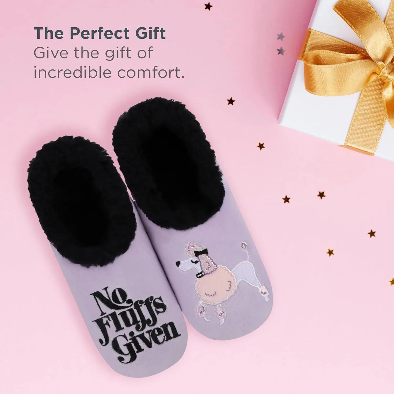 Snoozies Pairable Slipper Socks - Non-Slip Fuzzy Slippers for Women
