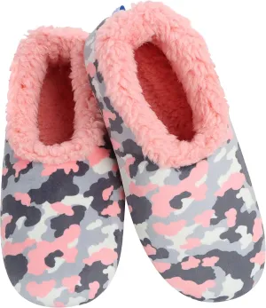Snoozies Sherpa-Lined Slipper Socks - Fuzzy and Cute Slippers for Women with Non-Slip Sole - Ladies Warm Slippers
