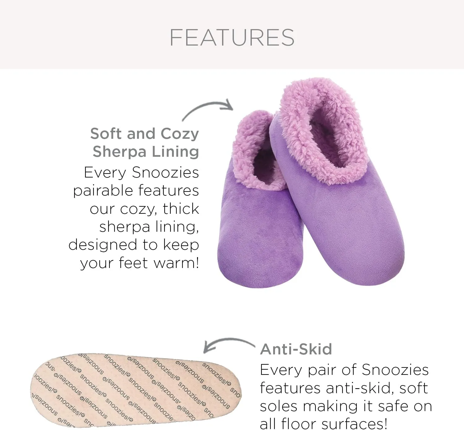 Snoozies Slipper Socks Furry – Cozy, Foldable Slippers for Women, Non Slip Socks for Travel & Indoors