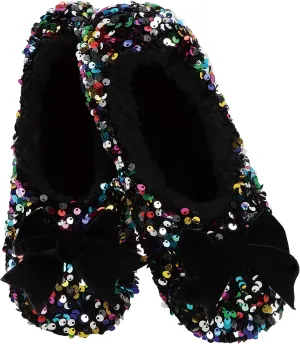 Snoozies Womens Glamour Bling Ballerina