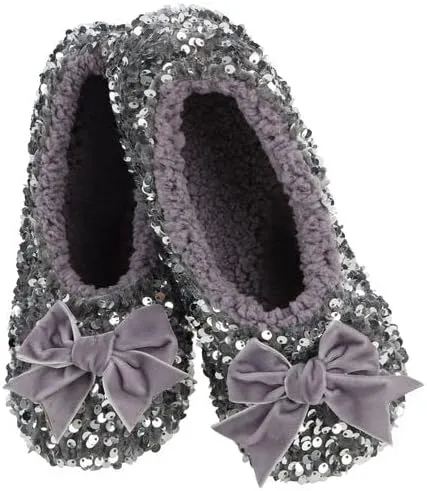 Snoozies Womens Glamour Bling Ballerina