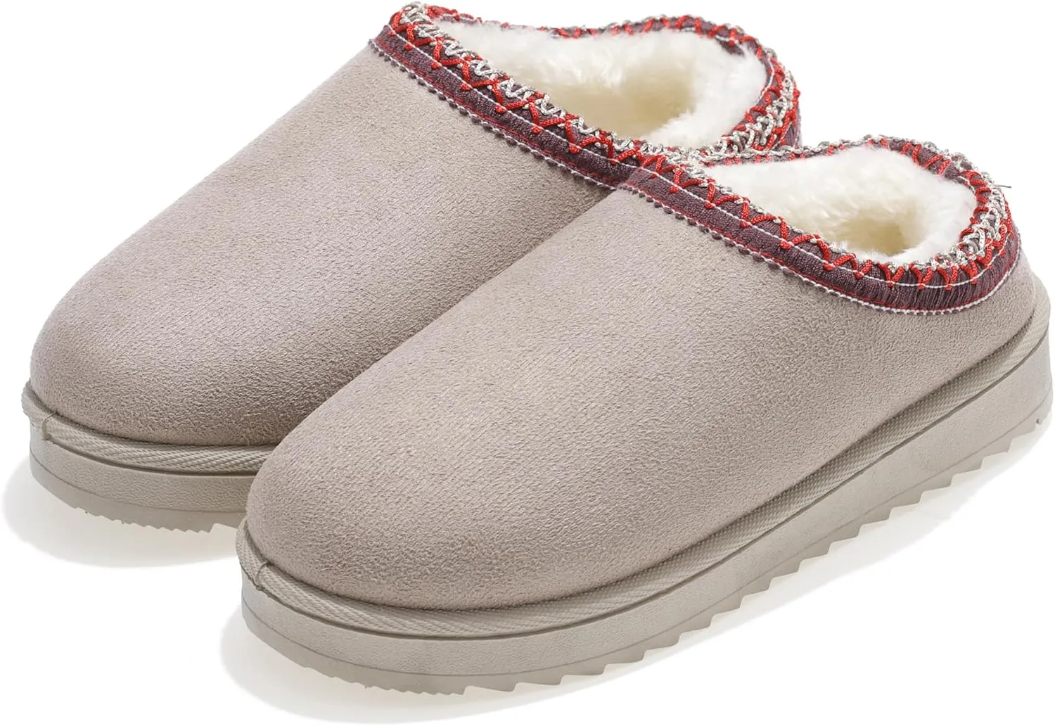 Snow Boots Slippers for Women Indoor Outdoor Girls Slip On Shoes Comfy Warm Soft Platform House Slipper Winter Ladies Closed Back Boot