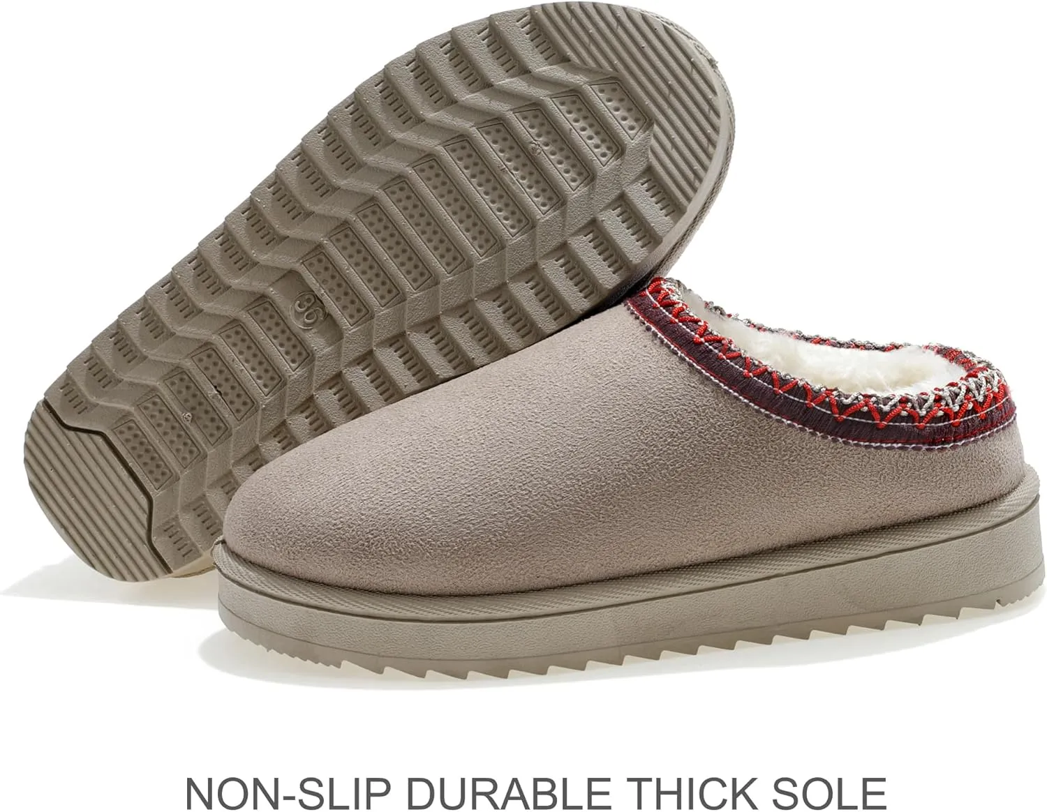 Snow Boots Slippers for Women Indoor Outdoor Girls Slip On Shoes Comfy Warm Soft Platform House Slipper Winter Ladies Closed Back Boot