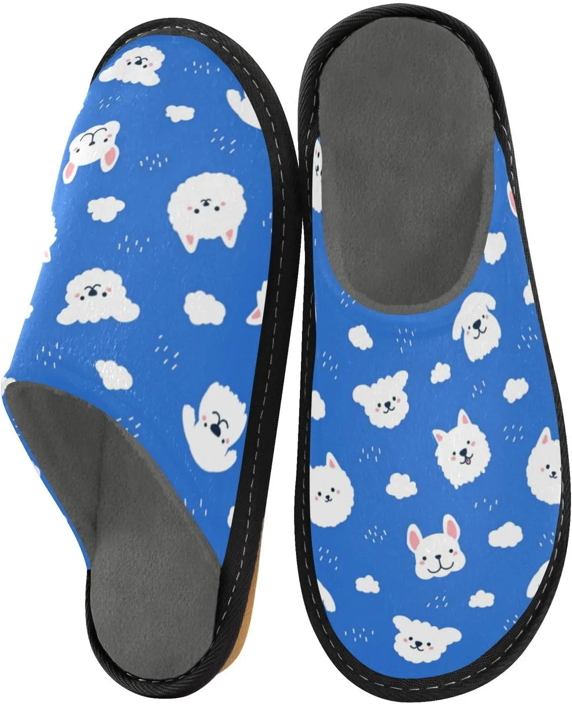 Spa Slippers Indoor House Fuzzy Slippers Soft Memory Foam Non-Slip Home Slipper Winter Shoes For Bedroom Hotel Travel 4-11