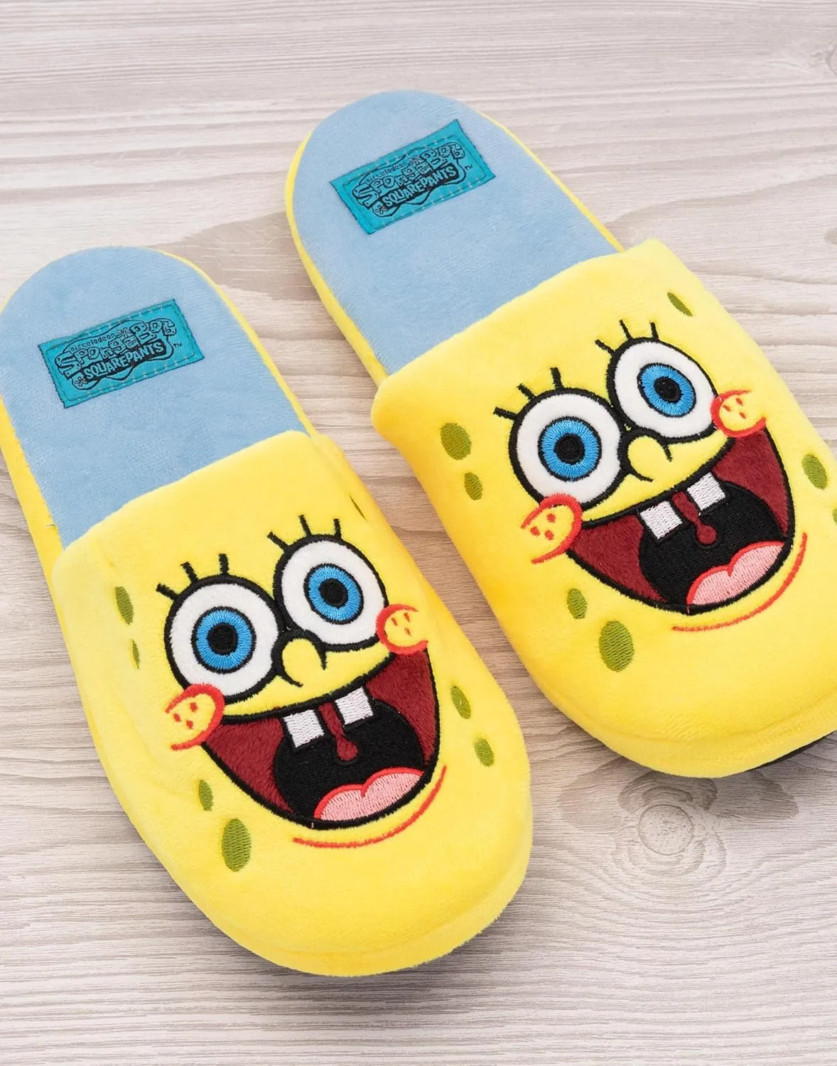SPONGEBOB SQUAREPANTS Men's Slippers Adult Character House Slider