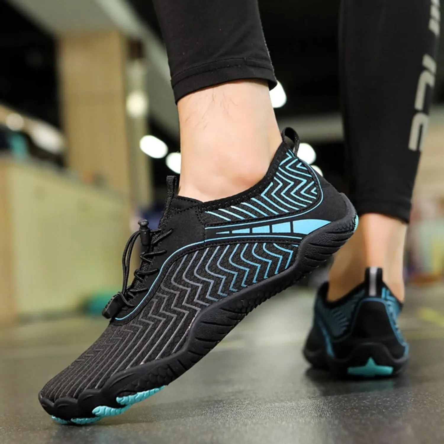 Squat Deadlift Shoes for Mens Unisex Soft Sole Indoor Anti-Skid Breathable Gym Sneakers Weightlifting Squat Shoes Fitness Cross-Trainer Barefoot Gym Training Sneakers