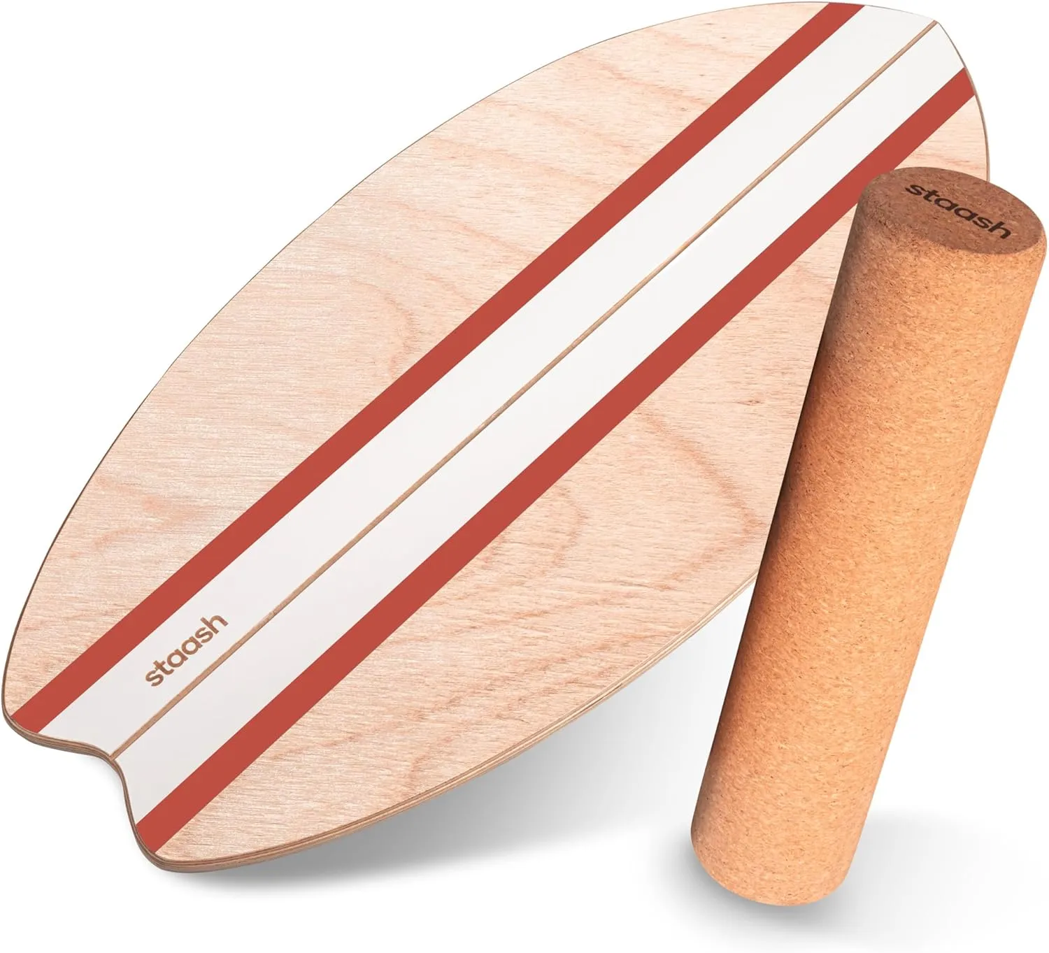 STAASH® Balance Board – Starter (Board   Roller) or Full Kit (w/Mat, Ball & Disc) – Core Balance Trainer for Fitness, Rehab, Surf – Free Coaching Videos