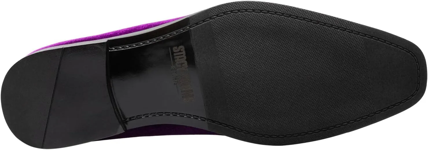 STACY ADAMS Men's Savian Velour Slip-on Loafer