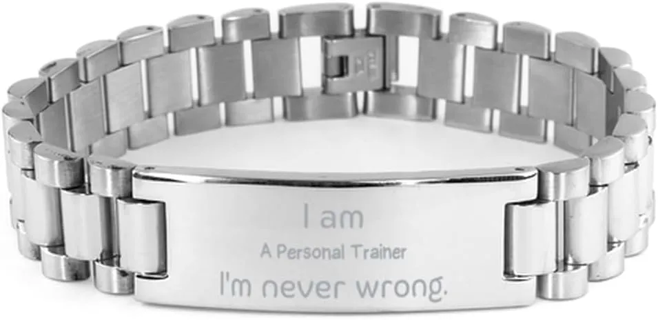Stainless Steel Bracelet Personal Trainer Confidence Gifts for Christmas