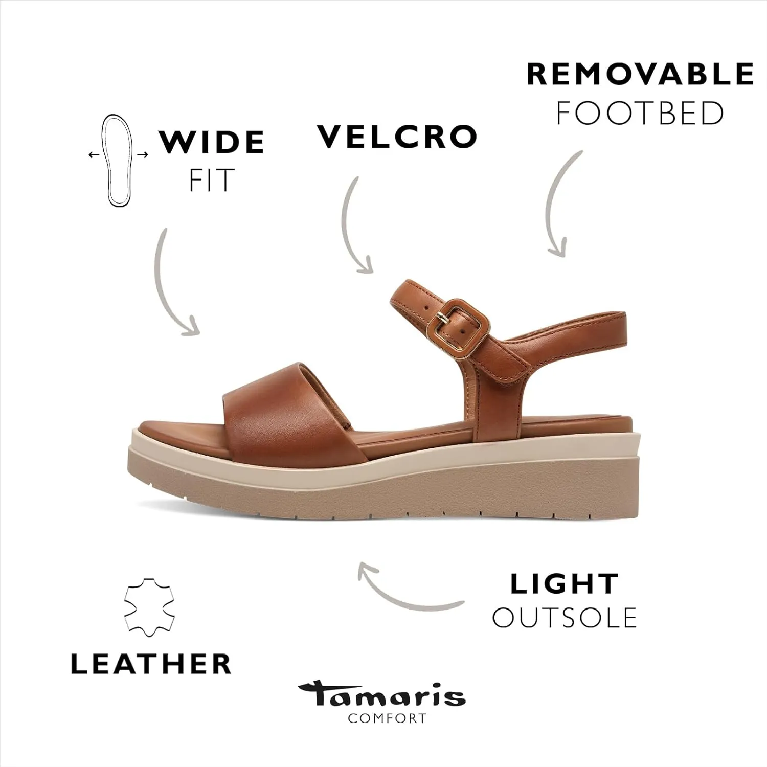 Tamaris Women's Wedge Sandal
