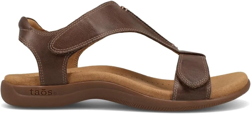 Taos The Show Premium Leather Women's Sandal - Experience Everyday Style, Comfort, Arch Support, Cooling Gel Padding and an Adjustable Fit for Exceptional Walking Comfort