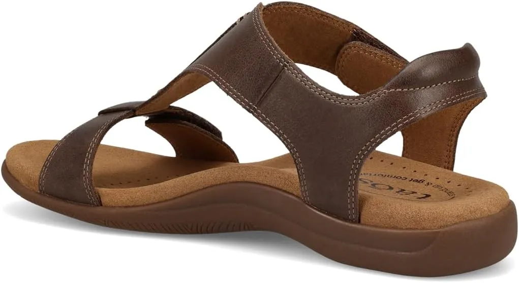 Taos The Show Premium Leather Women's Sandal - Experience Everyday Style, Comfort, Arch Support, Cooling Gel Padding and an Adjustable Fit for Exceptional Walking Comfort