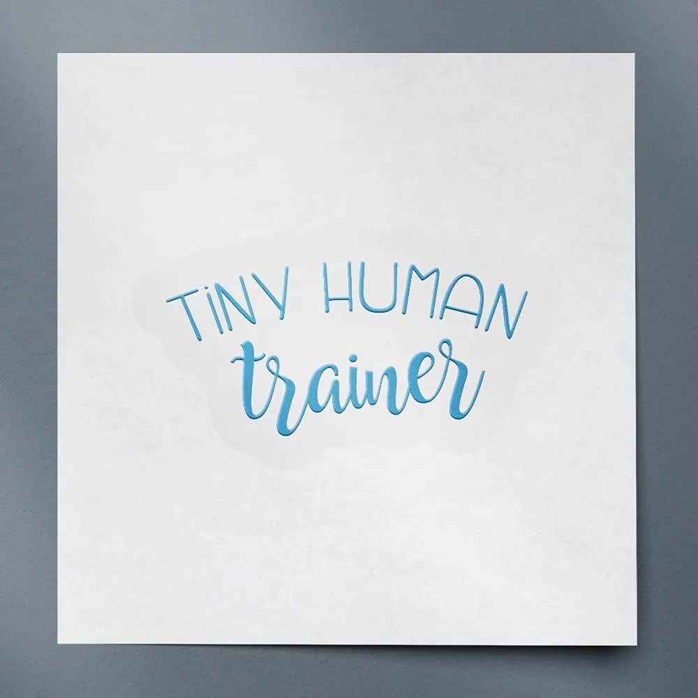 Tiny Human Trainer (Azure Blue) (Set of 2) Premium Waterproof Vinyl Decal Stickers for Laptop Phone Accessory Helmet Car Window Mug Tuber Cup Door Wall Decoration - ANGstic0d7565BE