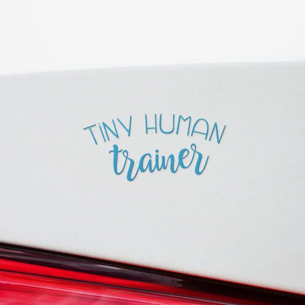 Tiny Human Trainer (Azure Blue) (Set of 2) Premium Waterproof Vinyl Decal Stickers for Laptop Phone Accessory Helmet Car Window Mug Tuber Cup Door Wall Decoration - ANGstic0d7565BE