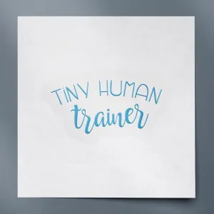 Tiny Human Trainer (Azure Blue) (Set of 2) Premium Waterproof Vinyl Decal Stickers for Laptop Phone Accessory Helmet Car Window Mug Tuber Cup Door Wall Decoration - ANGstic0d7565BE