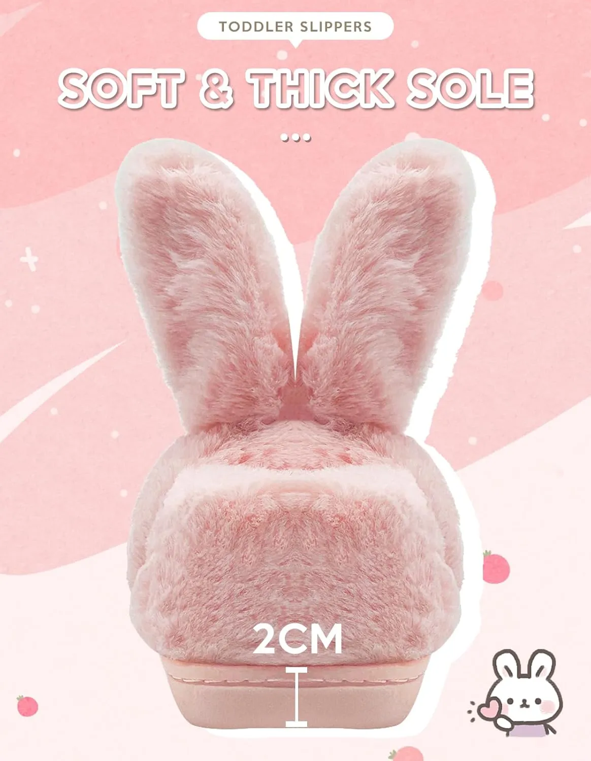 Toddler Slippers Boys Girls Kids Dinosaur Bunny House Slipper Non-slip Warm Winter Soft Fuzzy Indoor Shoes