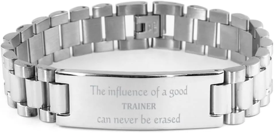 Trainer Inspirational Ladder Stainless Steel Bracelet Gifts for Graduation and Birthday Events