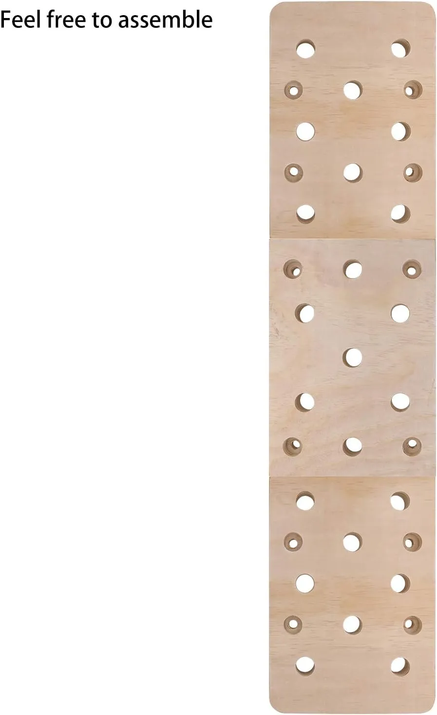 TRENDBOX Climbing Holds, 12"x48" 23 Holes Climbing Pegboard, Rock Climbing Holds with Durable Climbing Wall Training Ladder, Muscle Trainer for Exercise and Fitness Home Gyms