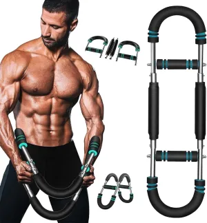 Twister Arm Trainer, 60-110 Lb Adjustable Chest Workout Equipment, Twister Arm Exerciser Shoulder Muscle Training Portable Removable Design for Home Fitness