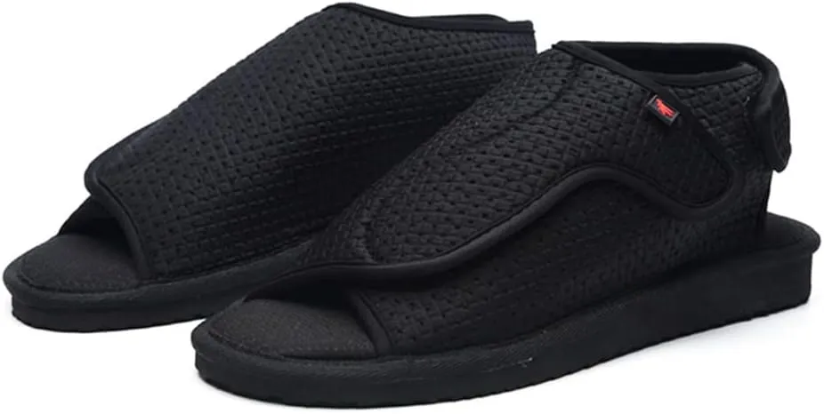 Unisex Diabetic Slipper Women Men Arthritis Edema Walking Shoes Seniors Comfy Adjustable Slip-Resistant Sandals