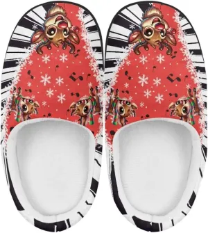 Unisex Kids Cute Cotton Slipper Winter Slipper Cozy Warm Plush Slipper Indoor Shoes Non-Slip Fleece Slipper US 9-15