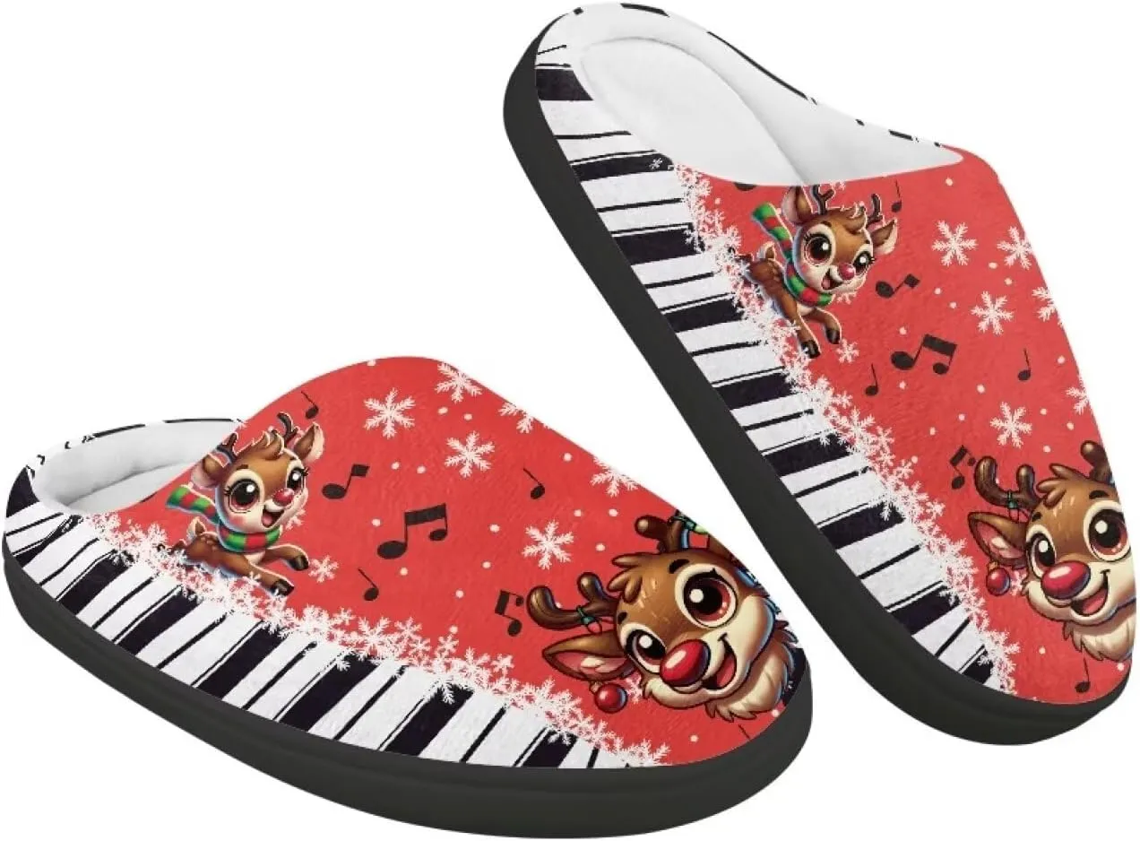 Unisex Kids Cute Cotton Slipper Winter Slipper Cozy Warm Plush Slipper Indoor Shoes Non-Slip Fleece Slipper US 9-15