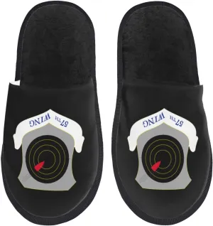 Usaf 57th Wing Shield Slippers For Women Men Cozy Indoor And Outdoor Slip On Slippers Fuzzy House Shoes