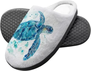 Veniyate Kids Fuzzy House Memory Foam Slippers Bedroom Shoes Cozy Indoor Slide for Boys Girls