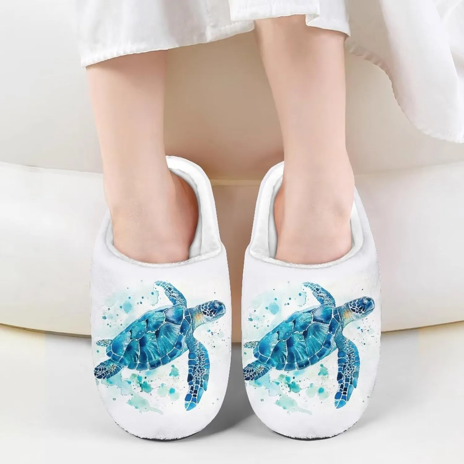 Veniyate Kids Fuzzy House Memory Foam Slippers Bedroom Shoes Cozy Indoor Slide for Boys Girls