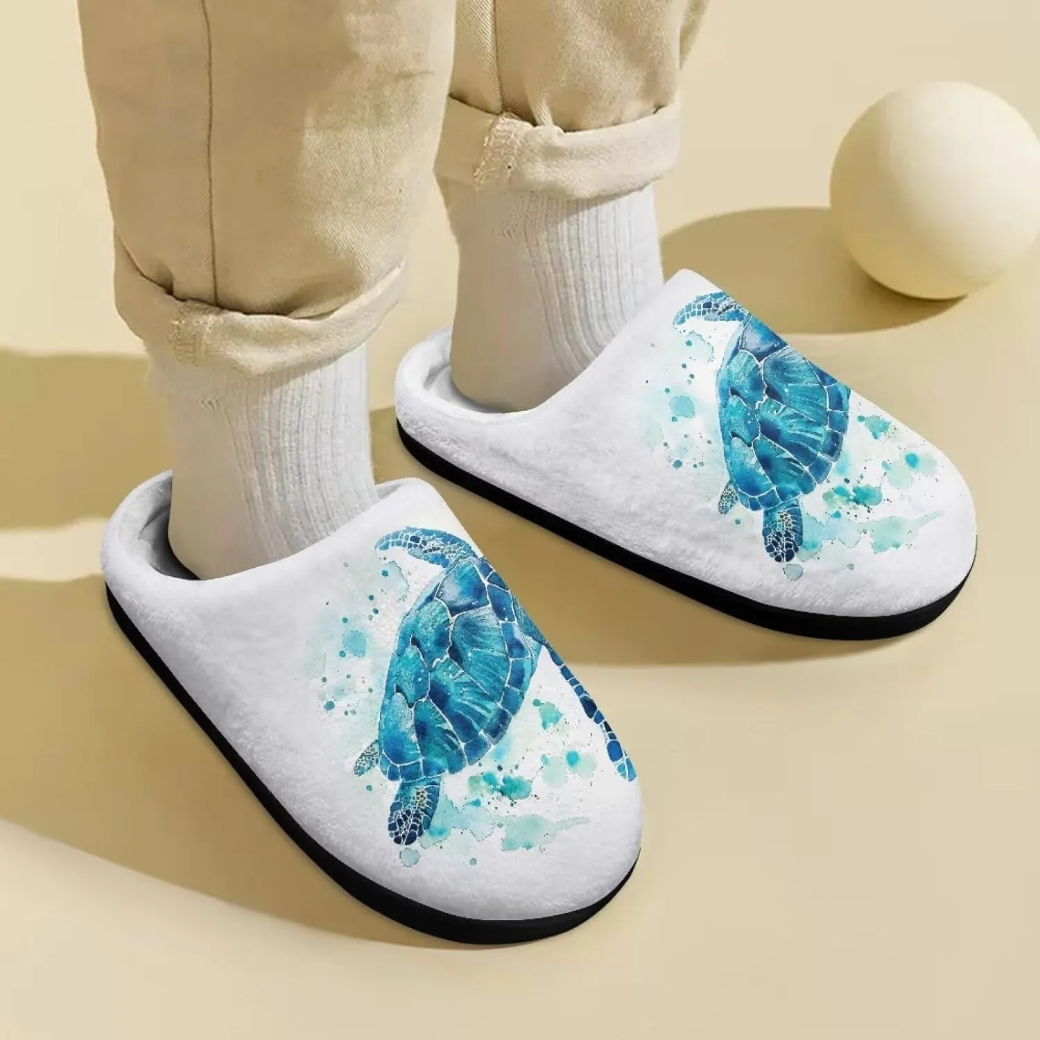 Veniyate Kids Fuzzy House Memory Foam Slippers Bedroom Shoes Cozy Indoor Slide for Boys Girls