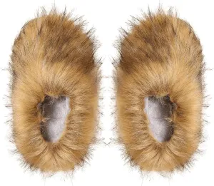 Verdusa Women's Furry Faux Fur House Slippers Warm Home Slipper Shoes