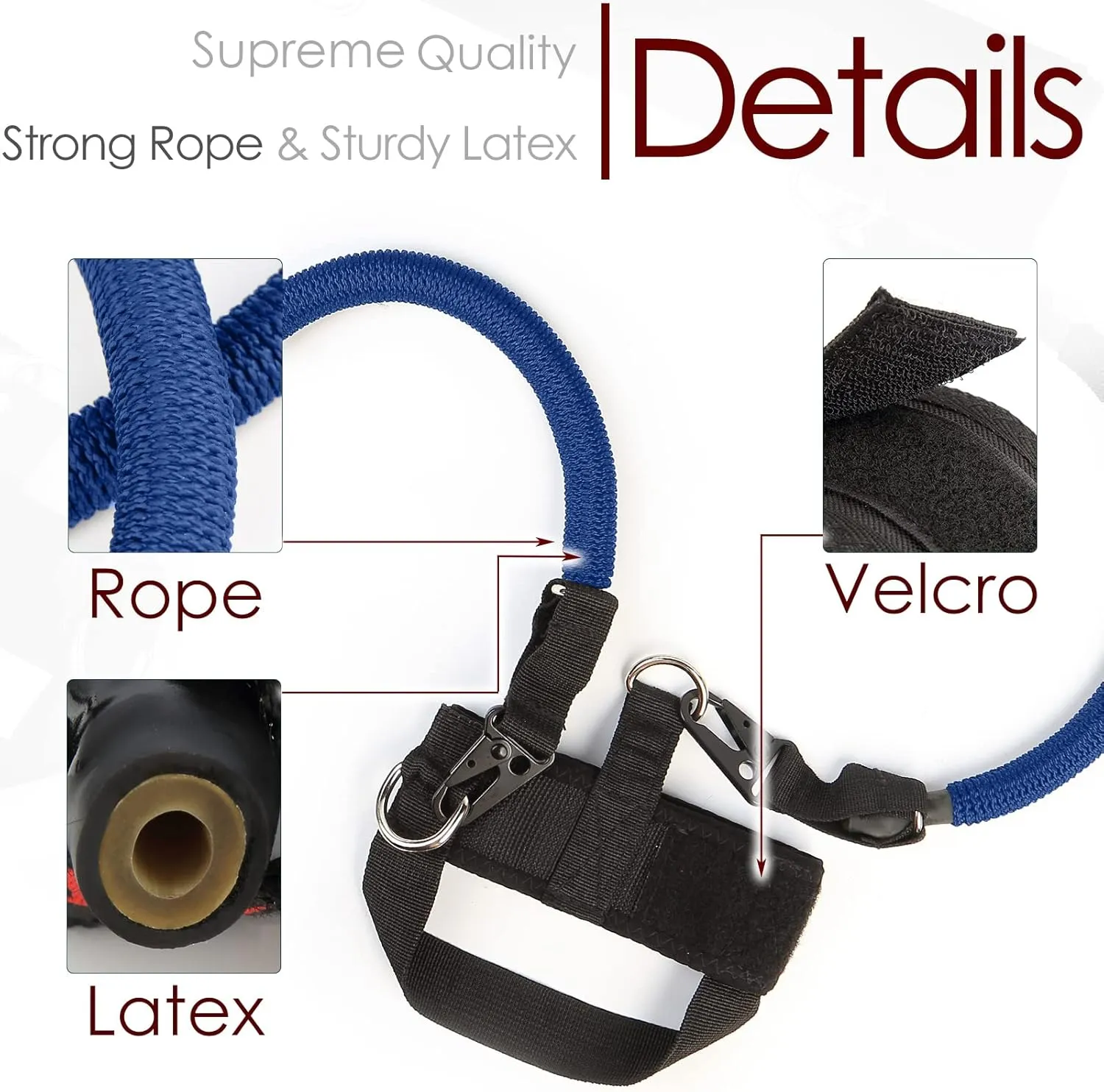 Vertical Jump Trainer Equipment Leg Bounce Trainer Device Speed and Agility Resistance Bands with Ankle Straps & Belt Leg Extension Machine for Boxing Basketball Football Tennis Fencing Training
