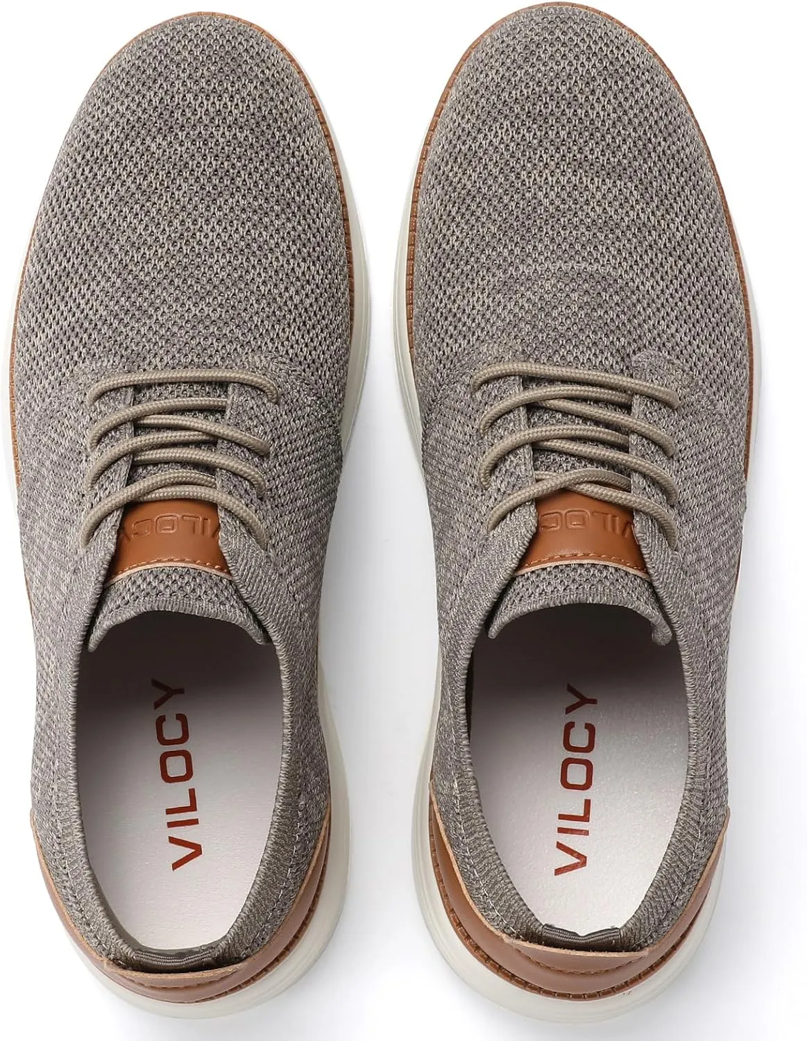 VILOCY Men's Fashion Dress Sneakers Casual Walking Shoes Business Oxfords Comfortable Breathable Lightweight Tennis
