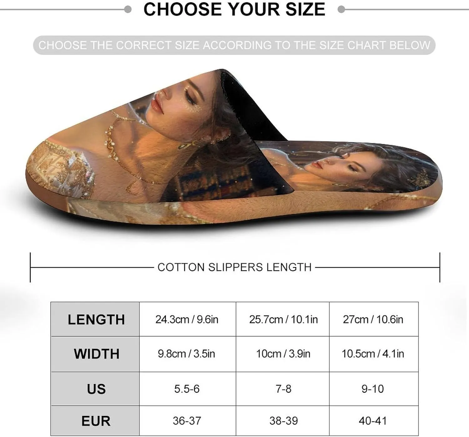 Vintage Victorian Woman Reading Women's Slippers Cute Warm House Shoes Home Slippers Spa Slippers Cotton Slippers