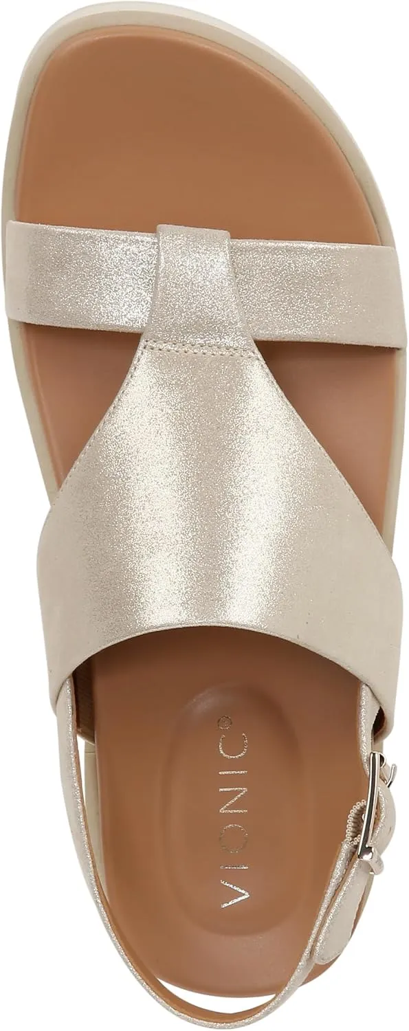 Vionic Women's Alondra Lug Ankle Straps Heeled Sandal