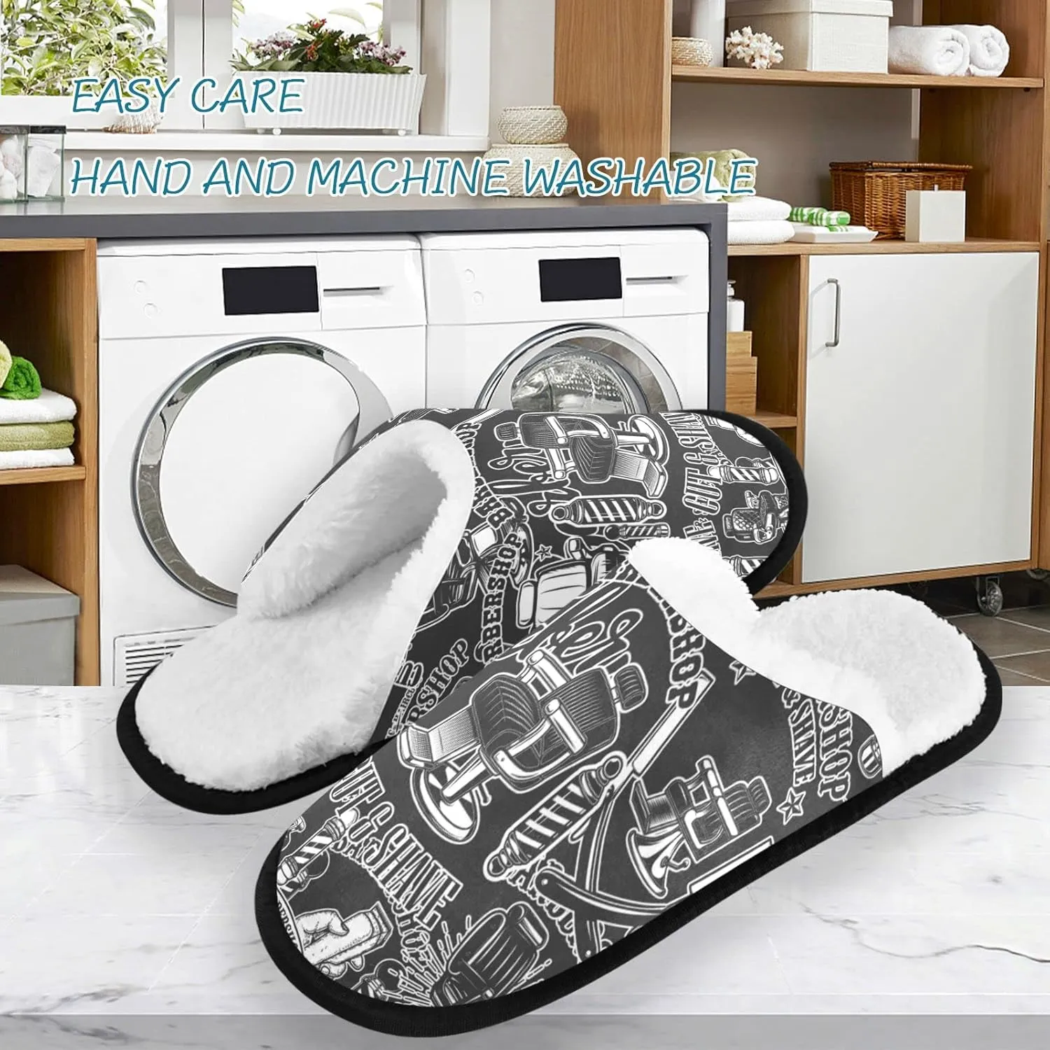 visesunny Modern Slippers for Women Mens Winter Womens Slipper Warm Comfy Memory Foam House Slippers Shoes Bedroom Cozy Indoor Outdoor Slippers