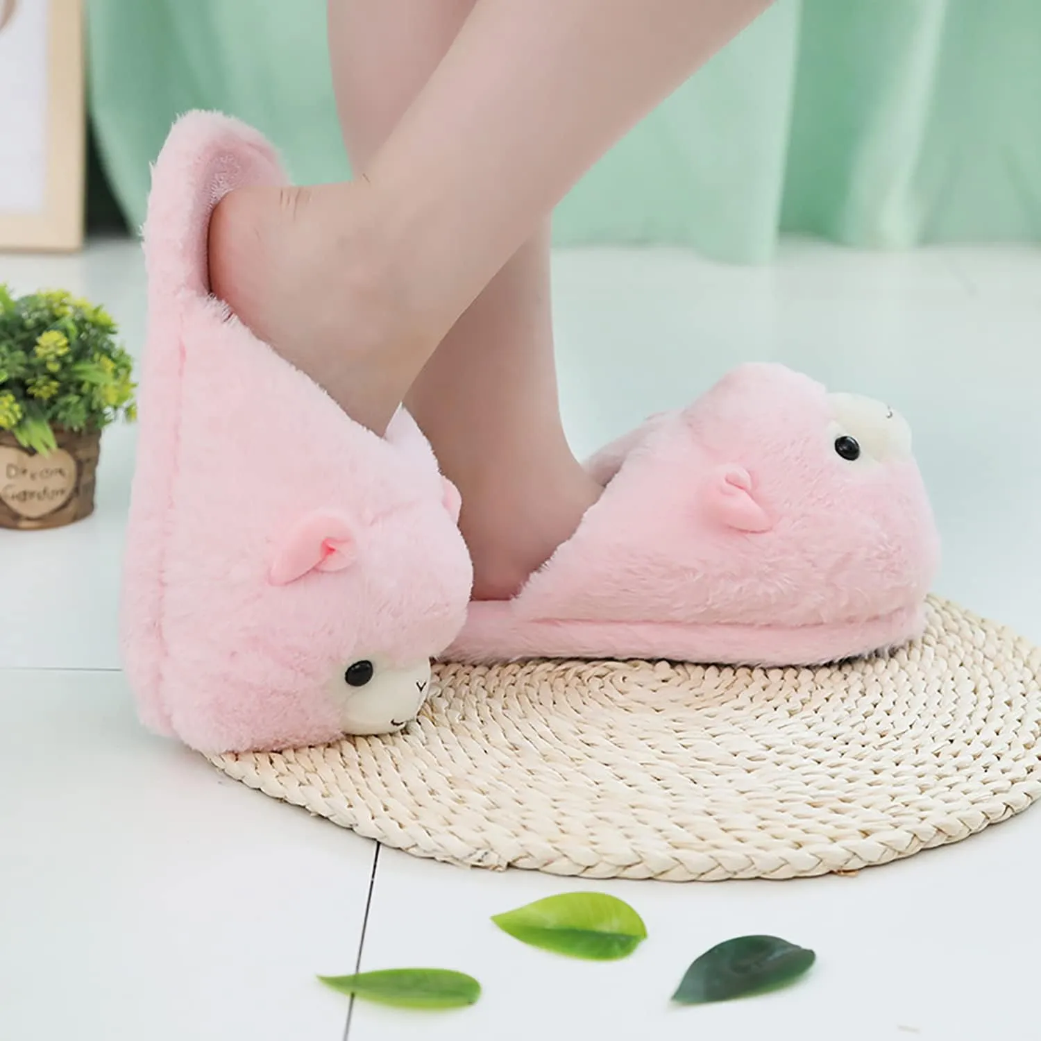Warm Family Slippers - Soft, Comfortable, Cute & Furry Home Shoes