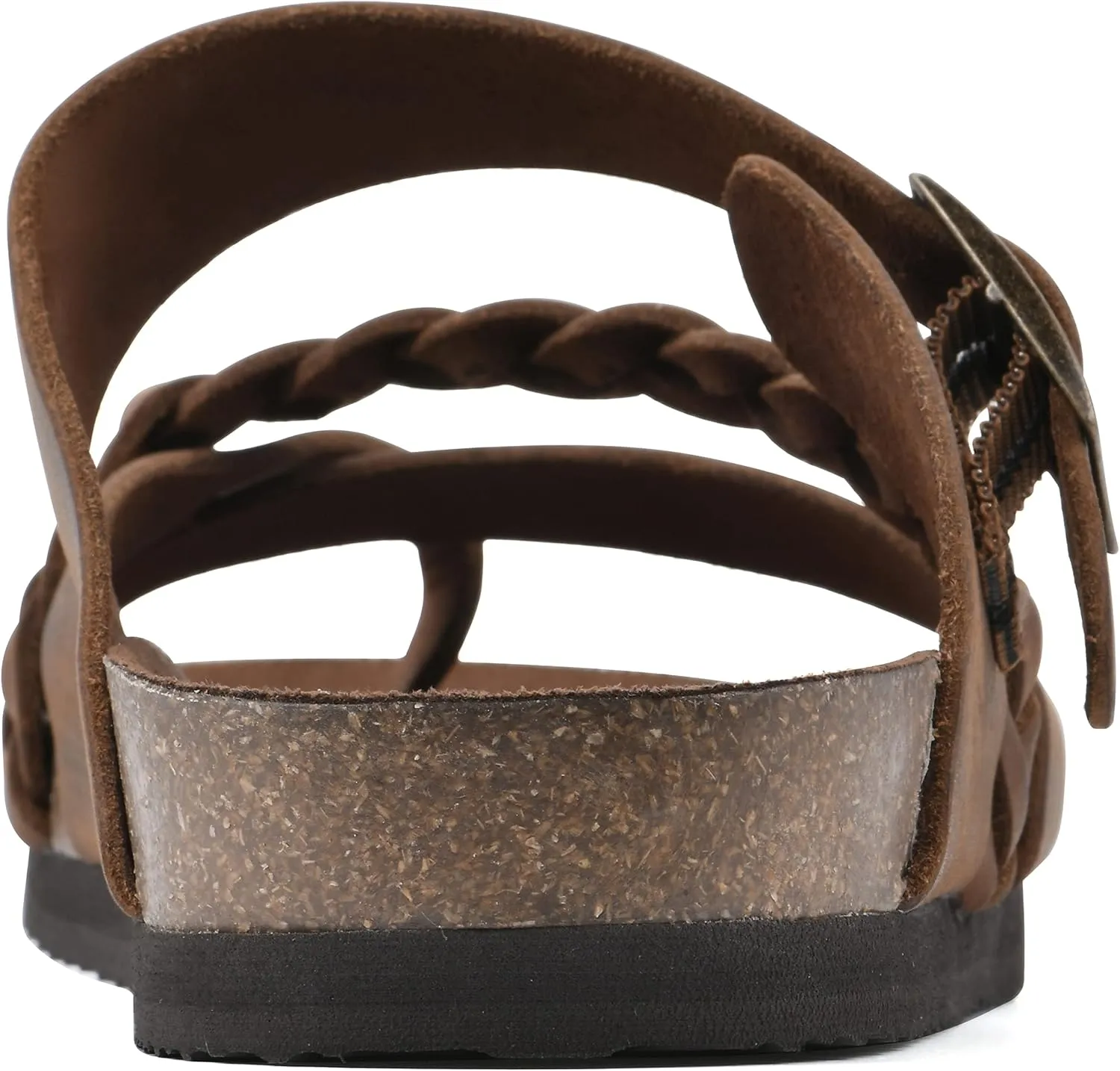 WHITE MOUNTAIN Women's Hazy Braided Signature Comfort-Molded Footbed Sandal