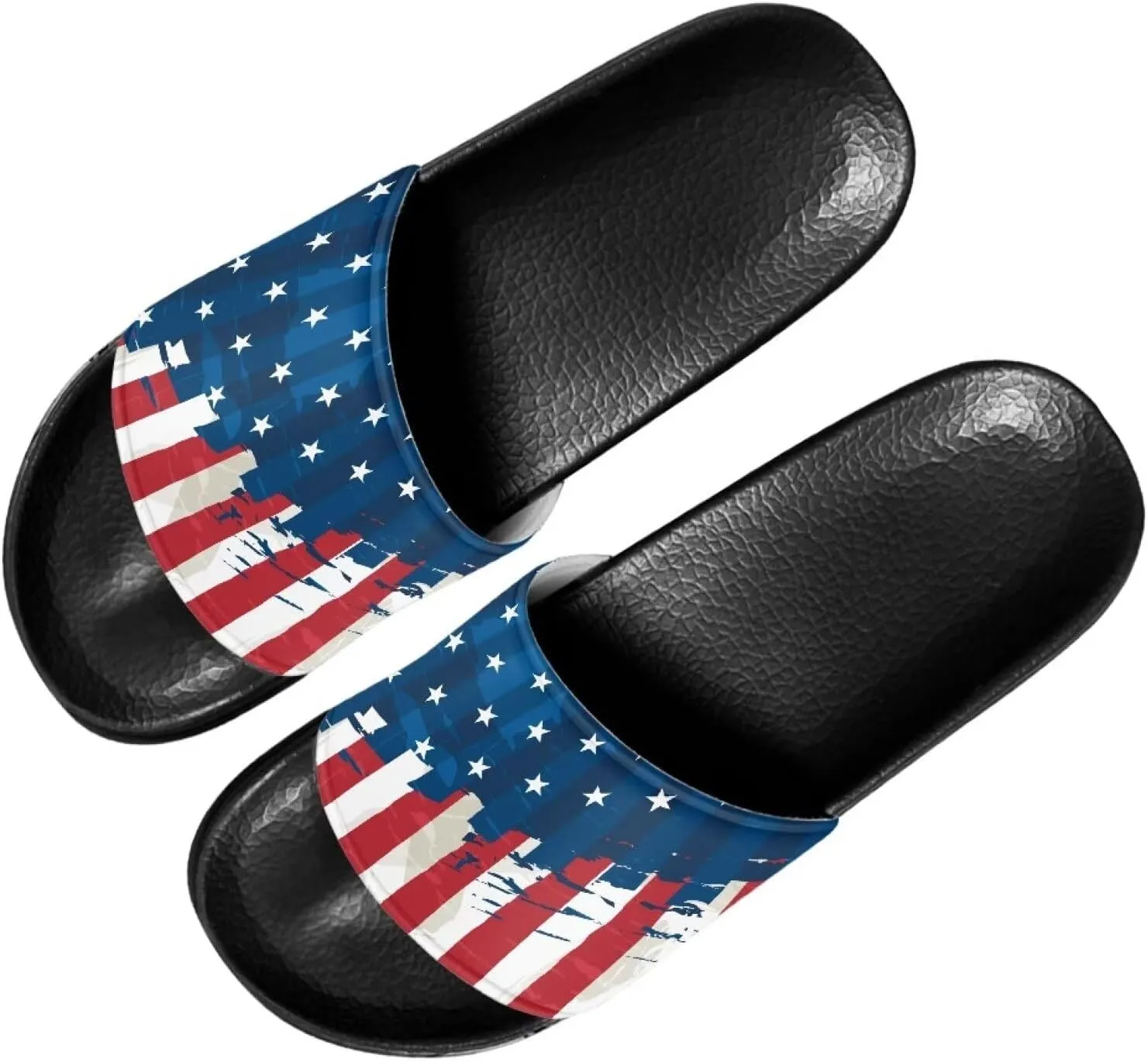 Women Casual Non-slip Slide Sandals, Open Toe House Sole Slipper Comfy Flat Slides Slipper for Bathroom Beach