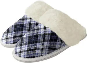 Women Novelty Print Fuzzy Slippers Winter Casual Slip-on Indoor Shoes Warm Cozy House Slipper Bedroom Slippers