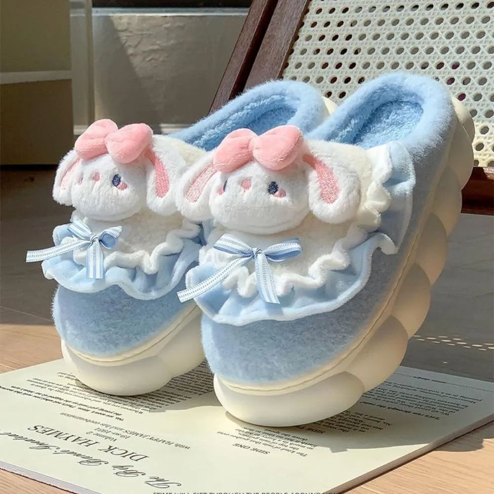 Womens Animal Cozy Indoor Plush Slippers Puppy Non Slip Warm Cozy Fluffy Kawaii Fuzzy Home Slipper