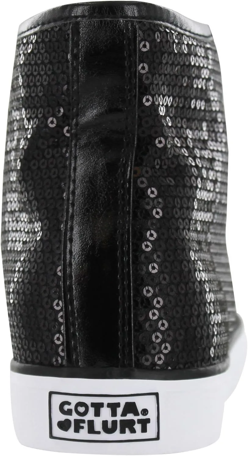Women's Disco II Sequin Glitter Fashion High Top Dance Sneakers