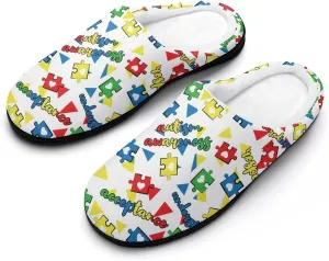 Womens Slippers Comfy Bedroom Slip-On Shoes Ladies Halloween Slippers Cotton House Slipper Indoor Memory Foam Slippers