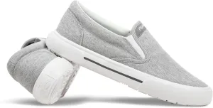 Women's Sunwashed Slip-On Fishing Shoes | Water-Repellent, Pre-Shrunk Nylon/Cotton Blend | Arch Support, Padded Collar, & Sneaker Platform