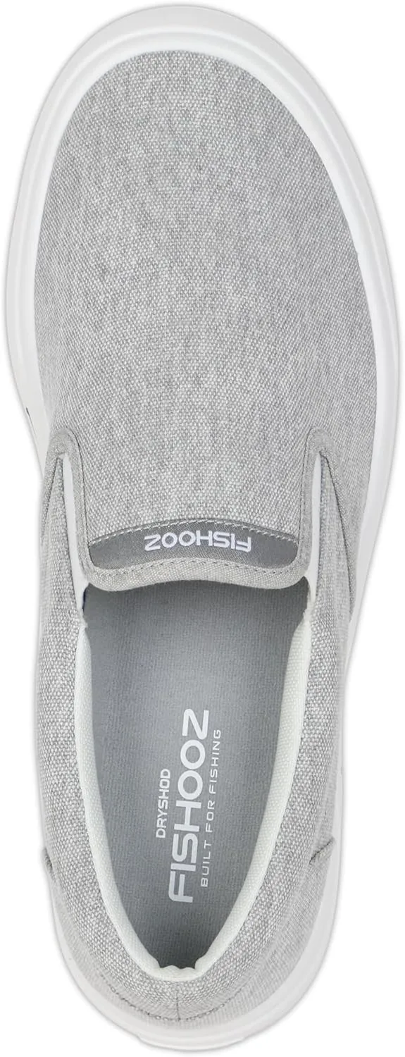 Women's Sunwashed Slip-On Fishing Shoes | Water-Repellent, Pre-Shrunk Nylon/Cotton Blend | Arch Support, Padded Collar, & Sneaker Platform