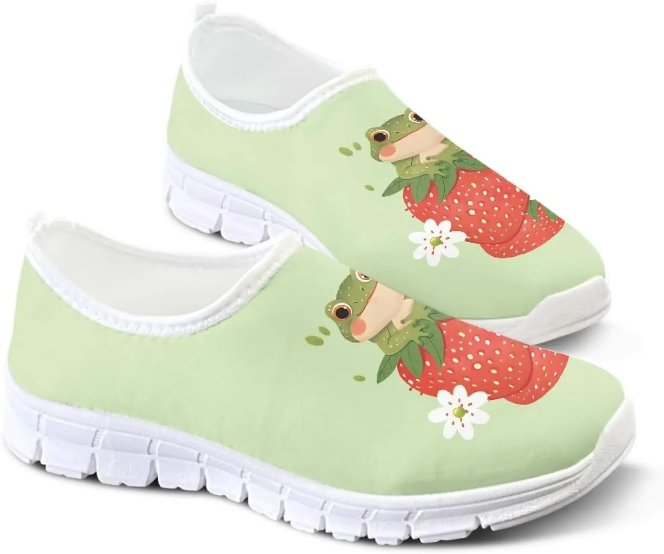 Women's Walking Shoes Sneakers Mesh Slip on Loafers Running Shoes Flats Footwear