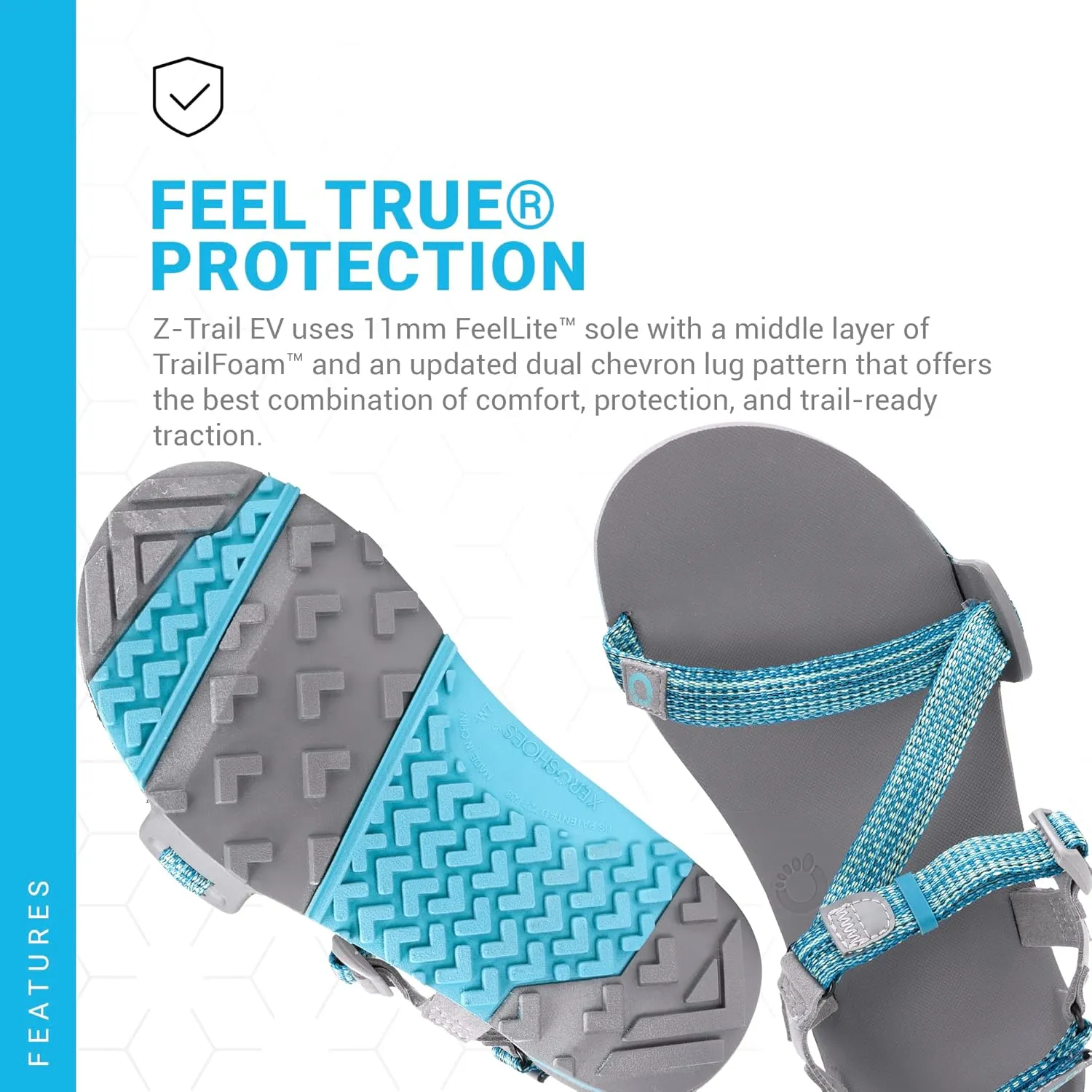 Xero Shoes Women's Z-Trail EV Barefoot Hiking Sandals